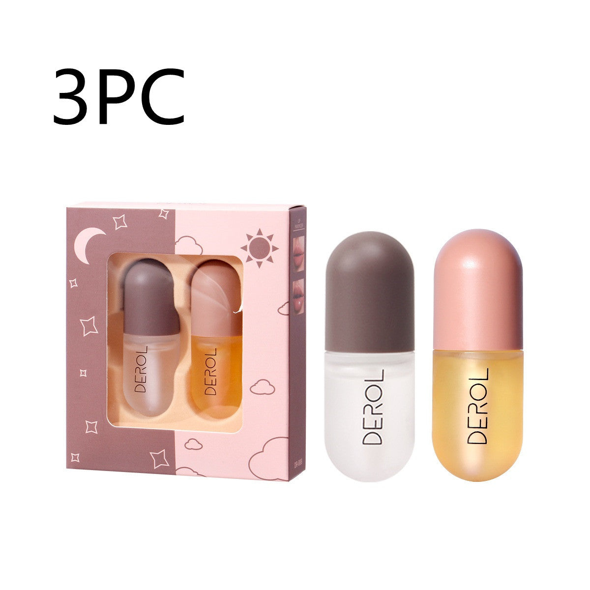 Day Night Instant Volume Lip Plumper Oil Nourishing Care Lip Beauty Cosmetic