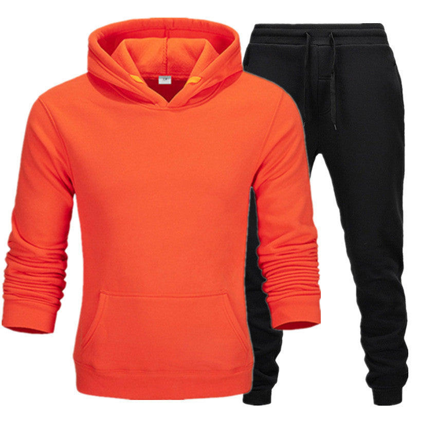 New Casual Suit Men And Women Sports Two-Piece Hooded Sports Sweater your world