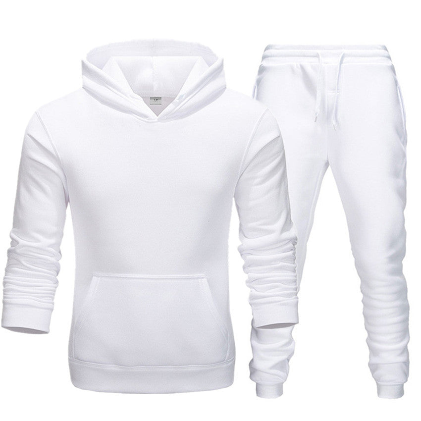 New Casual Suit Men And Women Sports Two-Piece Hooded Sports Sweater your world