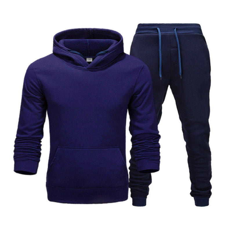 New Casual Suit Men And Women Sports Two-Piece Hooded Sports Sweater your world