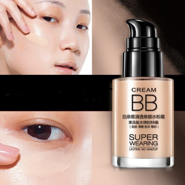 Clear and sleek hydrating cream nude makeup BB your world