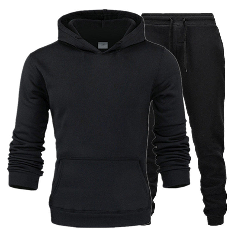 New Casual Suit Men And Women Sports Two-Piece Hooded Sports Sweater your world