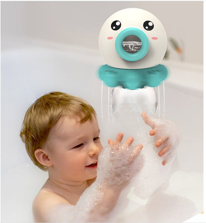 Octopus Fountain Bath Toy Water Jet Rotating Shower Bathroom