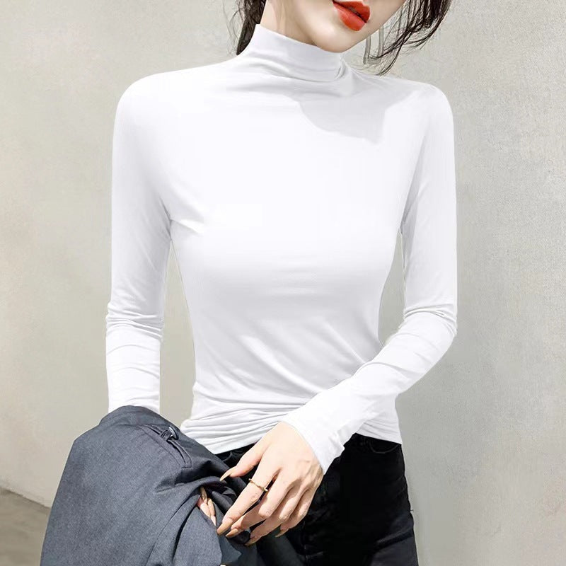 Nine Colors Half Turtleneck Bottoming Shirt Women's Inner Wear Spring And Autumn