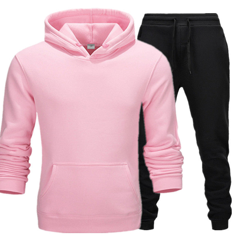 New Casual Suit Men And Women Sports Two-Piece Hooded Sports Sweater your world