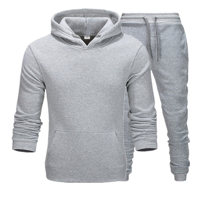 New Casual Suit Men And Women Sports Two-Piece Hooded Sports Sweater your world