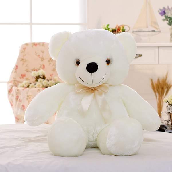 Creative Light Up LED Teddy Bear Stuffed Animals  For Kids Pillow