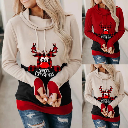 Christmas Mosaic long sleeve hoodie - your world