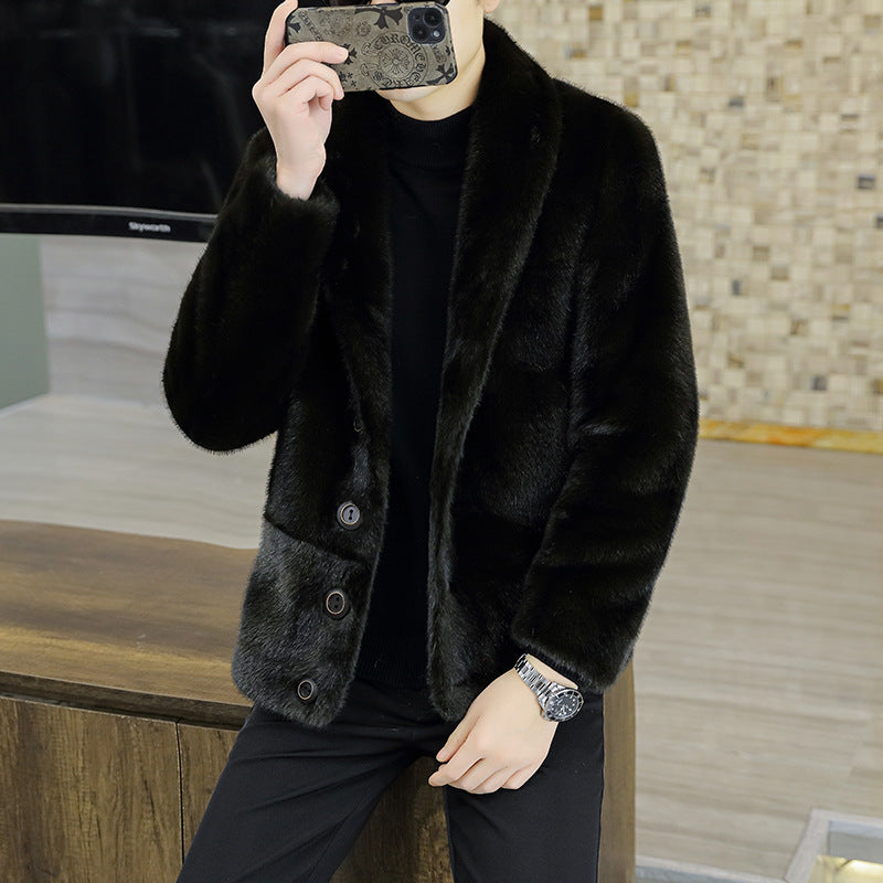 Mink Coat Men's Winter Fur Trend your world