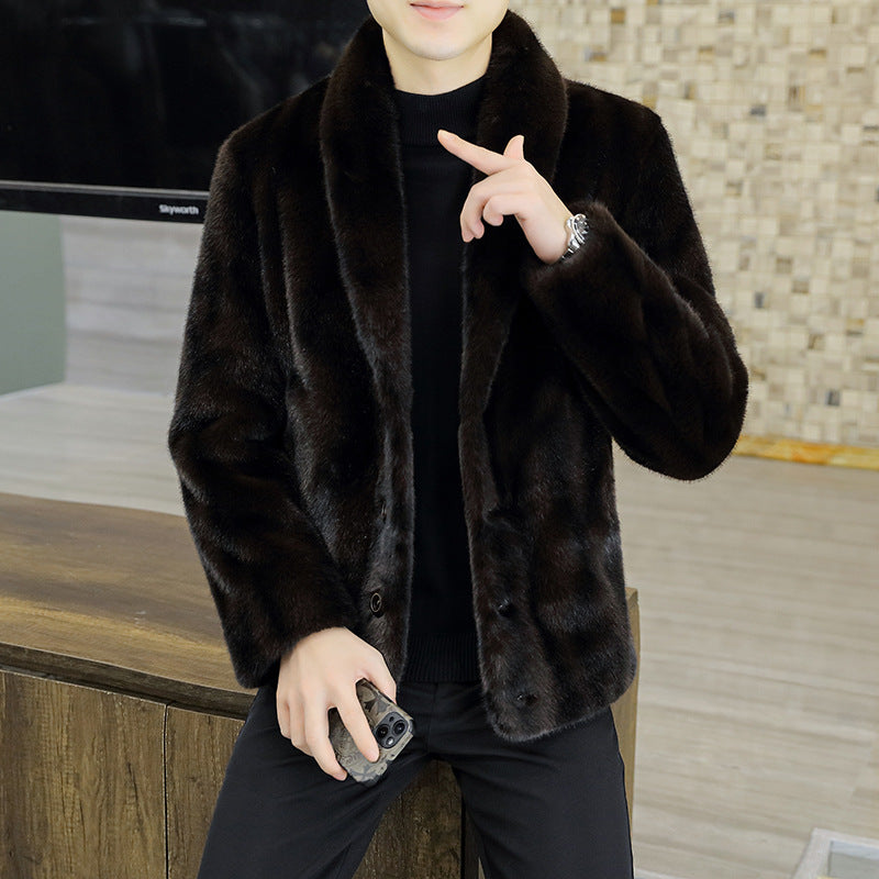 Mink Coat Men's Winter Fur Trend your world