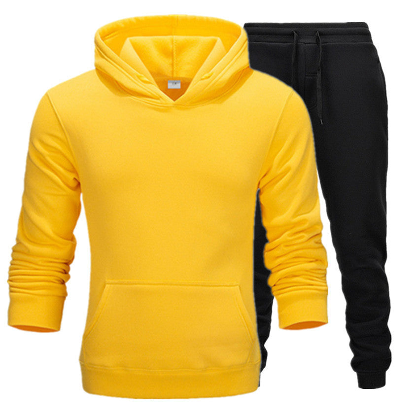 New Casual Suit Men And Women Sports Two-Piece Hooded Sports Sweater your world