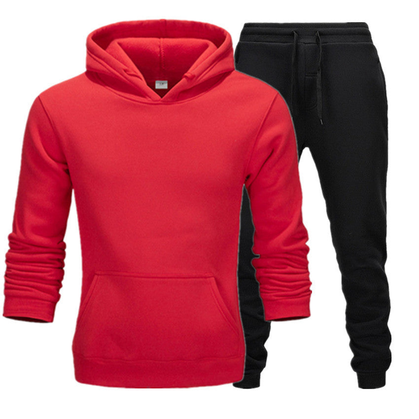 New Casual Suit Men And Women Sports Two-Piece Hooded Sports Sweater your world