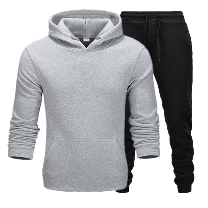 New Casual Suit Men And Women Sports Two-Piece Hooded Sports Sweater your world