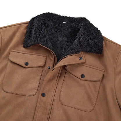 Men's Vintage Suede Casual Coat Lapel