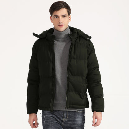 Pure Color Down Padded Jacket Short Coat