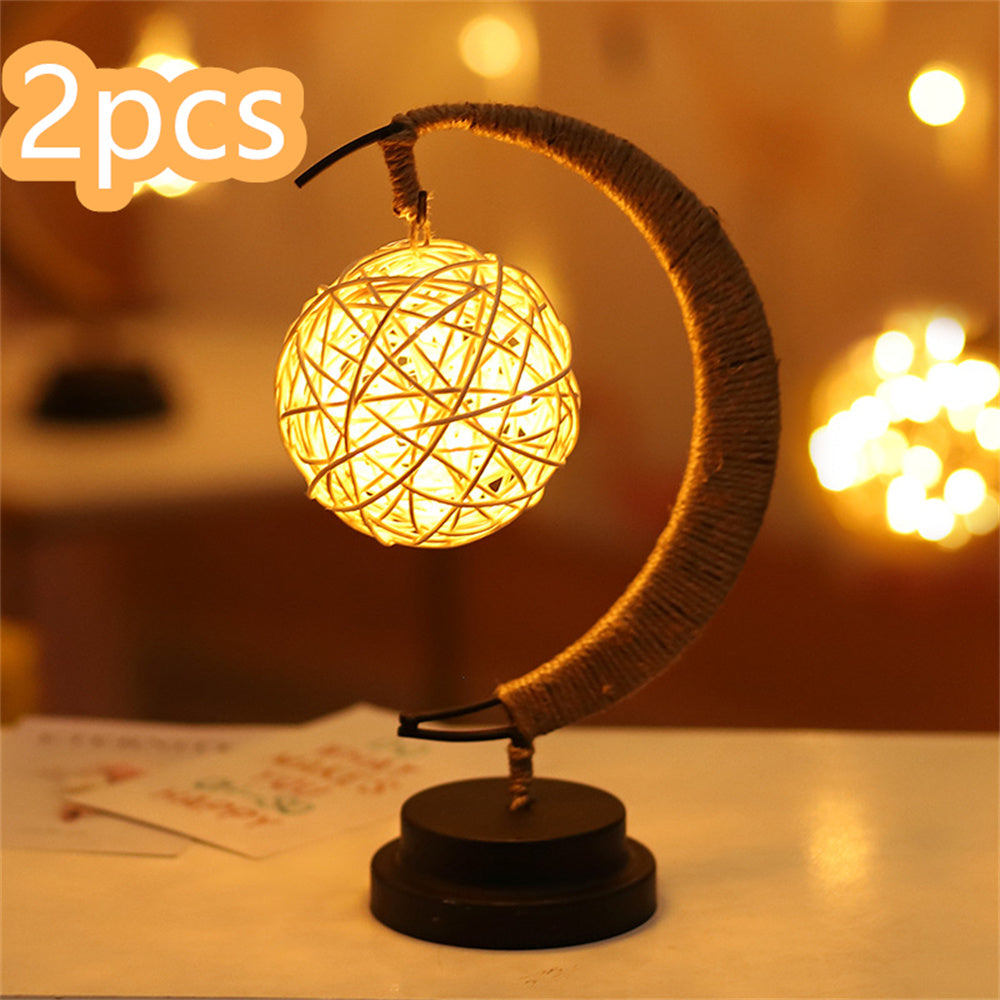 Led Moon Light Wrought Iron Ornament Light Star Shape