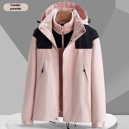 Women's Windproof Waterproof Thickened Warm Three-in-one