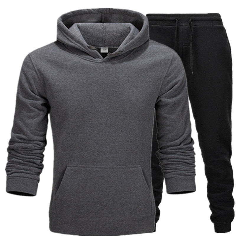 New Casual Suit Men And Women Sports Two-Piece Hooded Sports Sweater your world