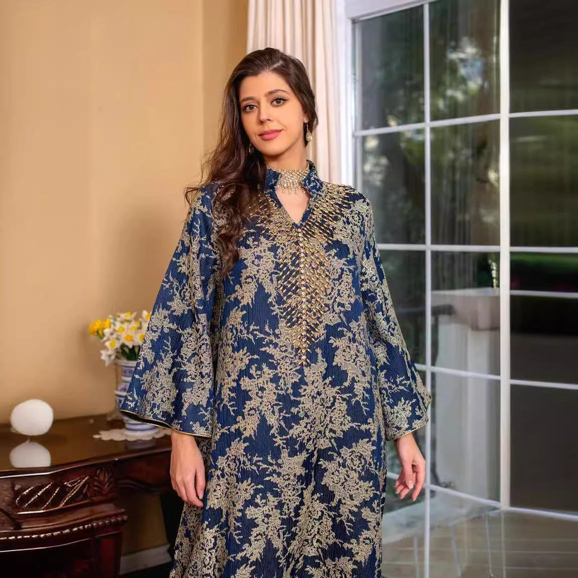 Hand-stitched Diamond Southeast Asian Women's Clothing