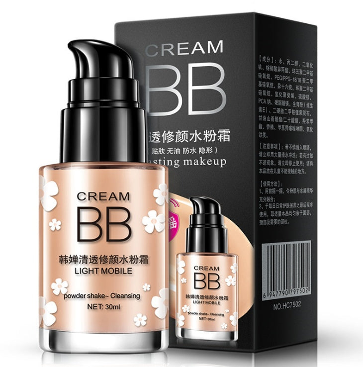 Clear and sleek hydrating cream nude makeup BB your world