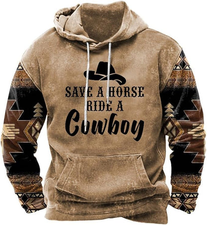 Printed Hoodie Men's Clothing Cj