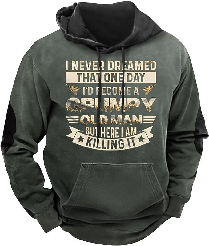 Printed Hoodie Men's Clothing Cj