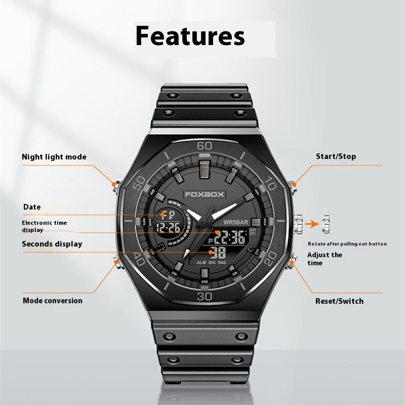 Sports Watch Male Student Fashion Large Dial Trend