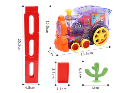 Domino Train Toys Baby Car Puzzle  Building Blocks