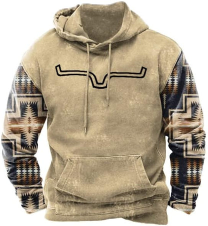 Printed Hoodie Men's Clothing Cj