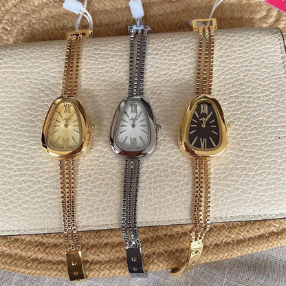 Snake Head High-grade Tassel Chain Women's Quartz Watch