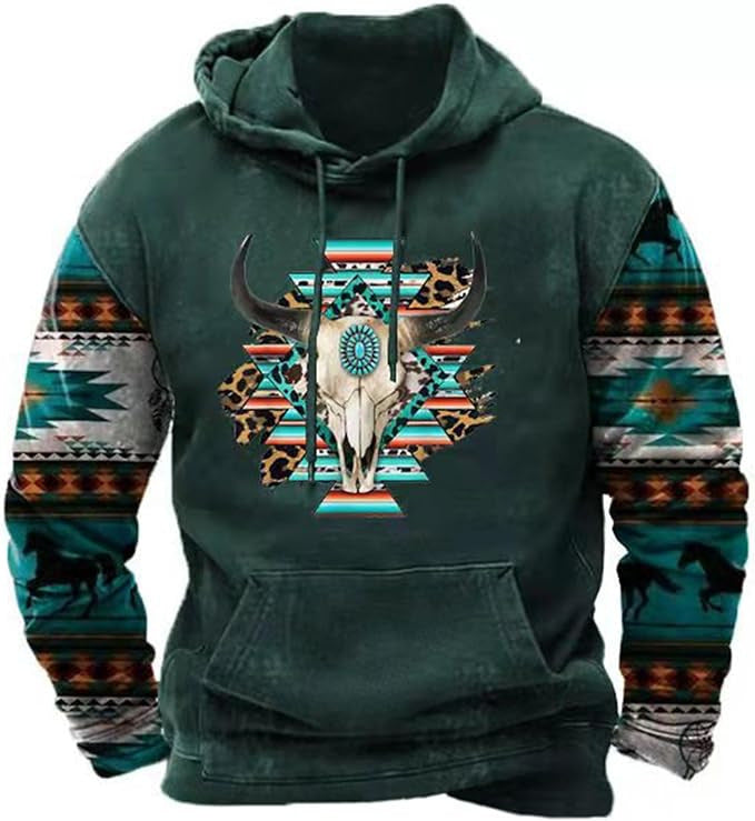 Printed Hoodie Men's Clothing Cj