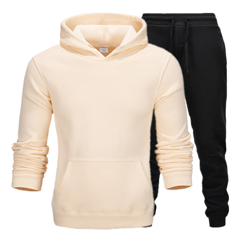 New Casual Suit Men And Women Sports Two-Piece Hooded Sports Sweater your world