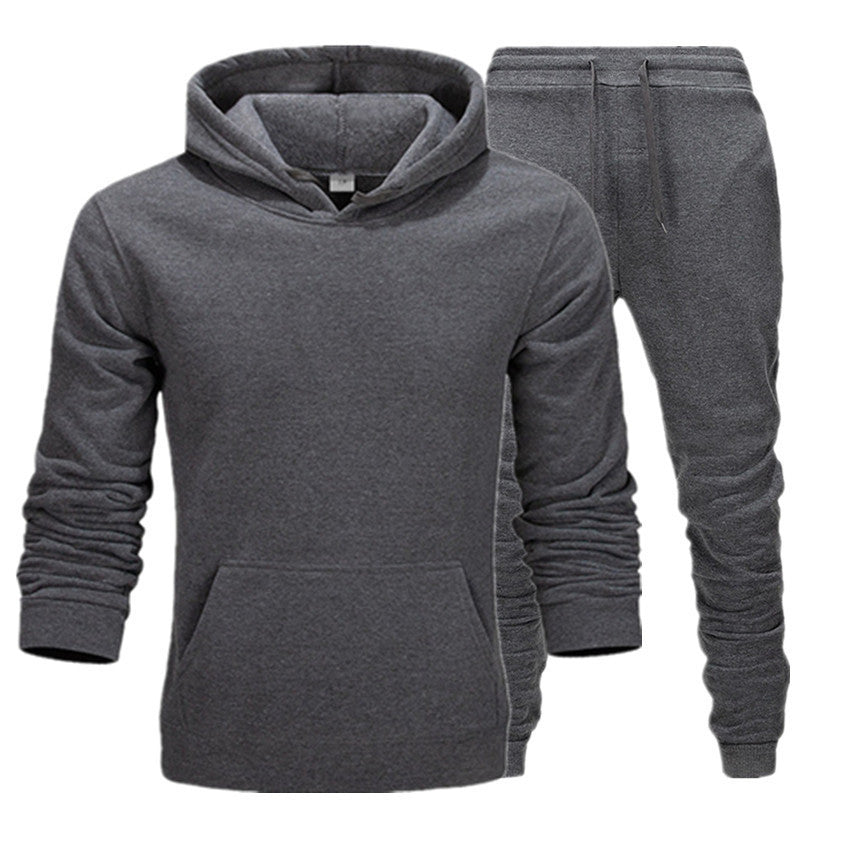 New Casual Suit Men And Women Sports Two-Piece Hooded Sports Sweater your world