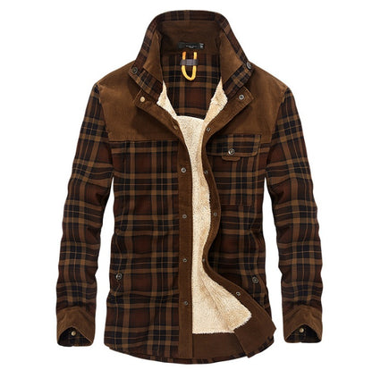 Winter Jacket Men Thicken Warm Fleece Jacket