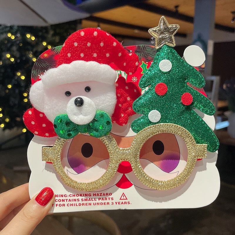 Santa Claus Glasses Frame Party Decoration Props