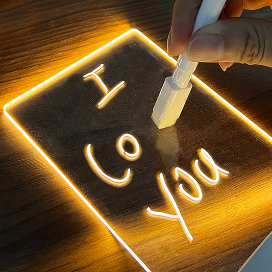 Creative Note Board Creative Led Night Light Modern Home Decor