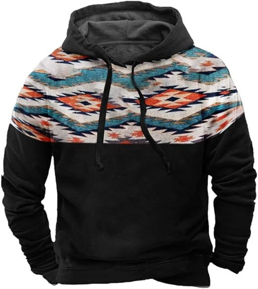 Printed Hoodie Men's Clothing Cj