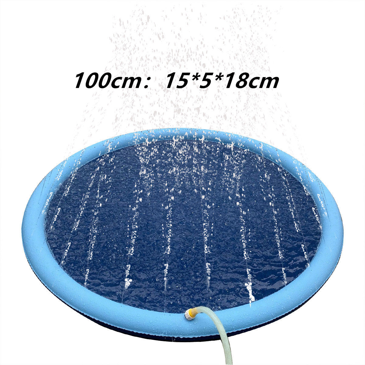 Non-Slip Splash Pad For Kids And Pet Dog Pool Summer Outdoor Play Mat