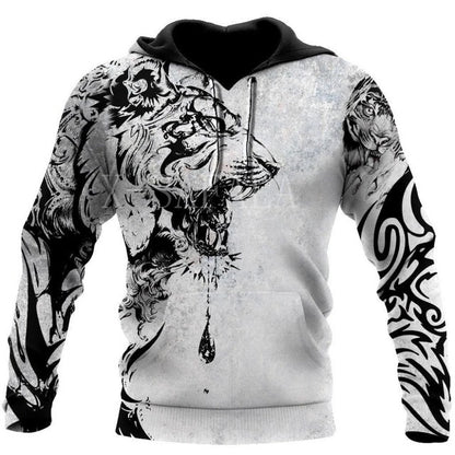 Hoodies For Men Cool Animal-print Street - your world