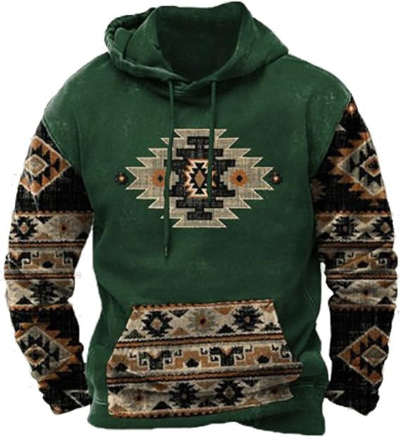 Printed Hoodie Men's Clothing Cj