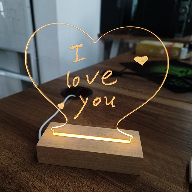 Creative Note Board Creative Led Night Light Modern Home Decor