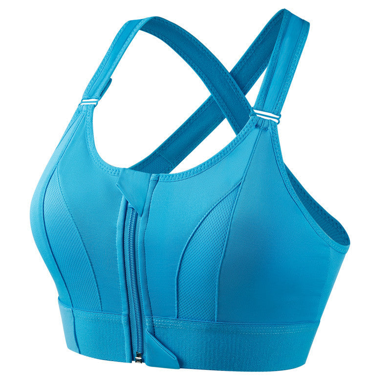 Adjustable Front Zipper Sports Bra Cj