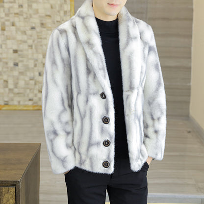 Mink Coat Men's Winter Fur Trend your world