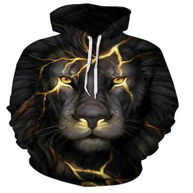 Hoodies For Men Cool Animal-print Street - your world