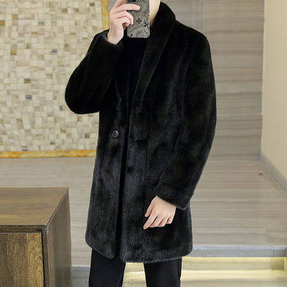 Mink Coat Men's Winter Fur Trend your world