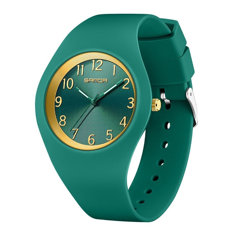 Student Thin And Light Silicone Strap Waterproof Simple Fashion Electronic Watch