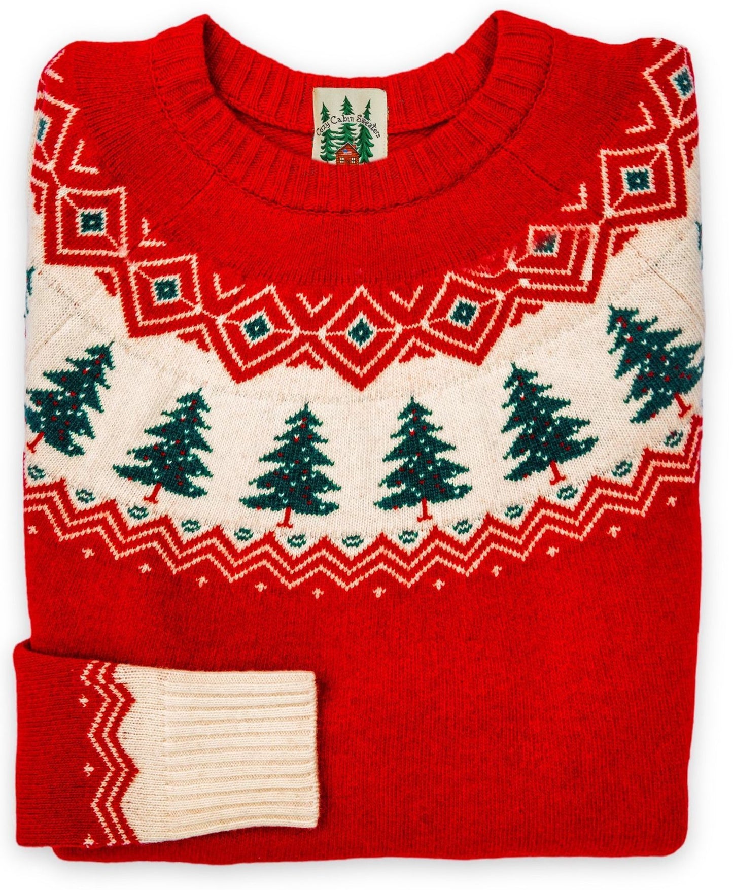 Women's Casual Christmas Tree Knitted Sweater