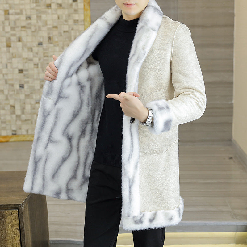 Mink Coat Men's Winter Fur Trend your world