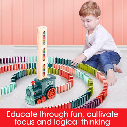 Domino Train Toys Baby Car Puzzle  Building Blocks