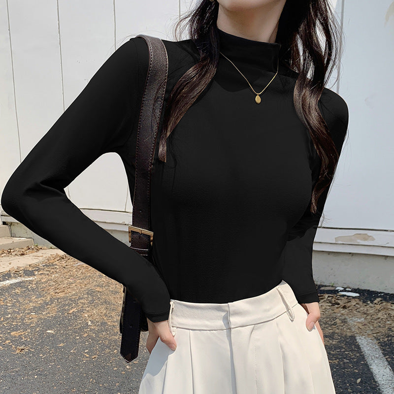 Nine Colors Half Turtleneck Bottoming Shirt Women's Inner Wear Spring And Autumn